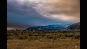 Mono Lake Sunrise Through Heavy Owens Fire Smoke